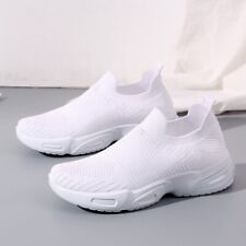 Women's jogging shoes, casual shoes, flying knitted fabric, soft and breathable