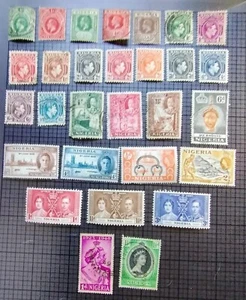 Nigeria y S. Nigeria. Scott's #54. Usado para MH*. Lote de 29. Tienda de sellos de sal. - Imagen 1 de 3