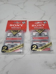 Sony Microcassette 2MC-90B - 90 Minute - 4 Pack - New Sealed - Picture 1 of 2