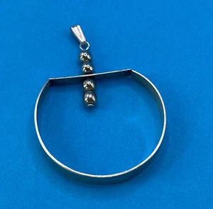 Vintage Sterling Modern Style Pendant Signed  - Picture 1 of 9