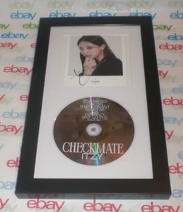 YUNA SIGNED & FRAMED CHECKMATE ITZY COOL CD DISPLAY AUTOGRAPH COA NOT SHY SHIN - Picture 1 of 5