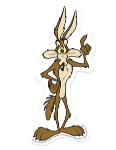 Warner Bros. Looney Tunes Wile E. Coyote Vinyl Decal Sticker