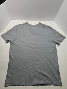 Banana Republic Mens Fitted Vee Tshirt, Grey Xlarge - Picture 1 of 5