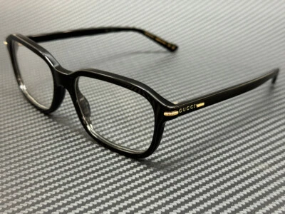 GUCCI GG1446O 001 Negro Hombre Grandes 56 mm Anteojos Foto 1 de 4