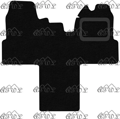 FORD TRANSIT MOTORHOME 2010-2015 FULLY TAILORED BLACK CARPET FLOOR MAT ONE PIECE - Image 1 of 4