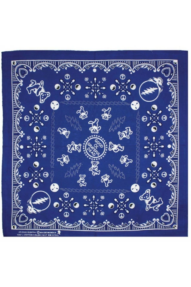 GRATEFUL DEAD-GOOD OL AGRADECIDO-BANDANA AZUL MUERTO-Garcia, Lesh, Wier Foto 1 de 1