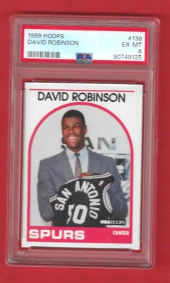 Gradée Basketball 1989 Hoops David Robinson #138 PSA 6 - Photo 1/2