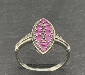 Ring Rubin  925er Silber   Antik Sytle  Gr. 57 - Imagen 1 de 12