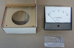 Simpson Panel Meter 0-5A = 0-100A AC Ammeter Model 1359 - Picture 1 of 7