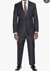 Zanetti Men's 48L Suit Jacket :Pants42 R Charcoal Wool Lanificio Di Biella Suits