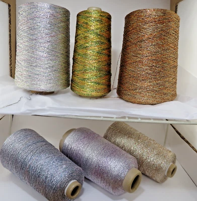 Kreinik Metallic Ombre Thread 8 Ply Lot 6 Bulk Theads Special Limited Time - Image 1 of 4