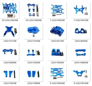 Aluminum alloy metal Upgrade parts NB-blue DIY Fits LOSI 1-16 Mini-B 1-18 Mini-T - Picture 1 of 42