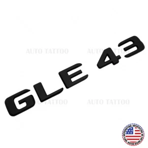 17-21 Mercedes GLE 43 Letter Emblem Liftgate Logo Badge AMG Sport Matte Black - Picture 1 of 4