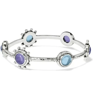 Brighton Jules Armreif Armband deutsches Glas lila & blau 118 $ Neu mit Etikett - Bild 1 von 2