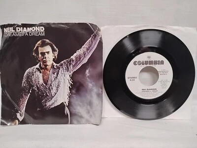 Neil Diamond I Dreamed A Dream 45 RPM Columbia records 38-07614 1987 PROMO - Image 1 of 4