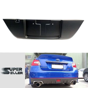 Fit For 15-21 Subaru WRX STI Sedan License Plate Cover Trim Glossy Black - Picture 1 of 6