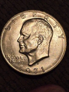1971-S ***Silver*** Eisenhower Dollar-Gem BU Lustrous, Great Coin! - Picture 1 of 2