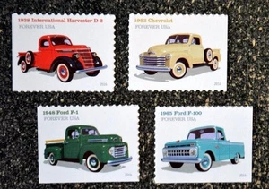 2016USA #5101-5104 Forever - Pickup Trucks - Set of 4 Singles Mint - Picture 1 of 1