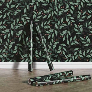 Green Spring Peel and Stick Removable Self-Adhesive Wallpaper 17"x118" - Picture 1 of 9