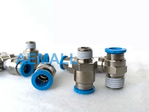 10pc New Festo QS-1/8-8 153004 Push-in Fitting - Picture 1 of 4