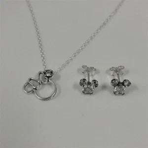 Maus Silhouette Schmuck Geschenkset Pandora Mickey und Minnie - Bild 1 von 4