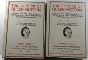 The Letters of Queen Victoria Second Series 1926 two vols correspondence Journal - Picture 1 of 19
