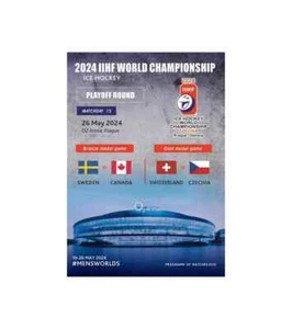 ALL MATCHDAY PROGRAMMES IIHF ICEHOCKEY World Championship 2024 Czechia FAN edit - Picture 1 of 44