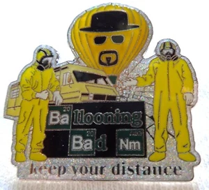 2020 BREAKING BAD Limited Edition Pin*Albuquerque Balloon Fiesta*Silver Glitter* - Picture 1 of 7