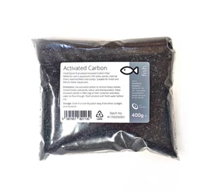 Activated Carbon Small Charcoal Granules 400g Fish Tank Filter Media Aquariums - Picture 1 of 2