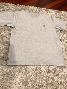 Carhartt Work Wear Mens XL Original Fit Pocket T Shirt Gray - Picture 1 of 3