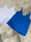 Topshop Blue And Lilac Vest Set Size Uk8 And 10