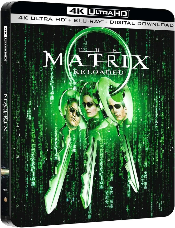 The Matrix Reloaded 4K UHD STEELBOOK Ultra High Definition Movie Film UK - Image 1 of 1