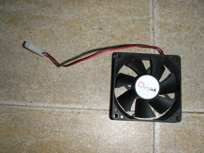 VENTILADOR 80X80 L-LINK - CONEXIÓN MOLEX - Color Negro PC SOBREMESA - Image 1 of 3