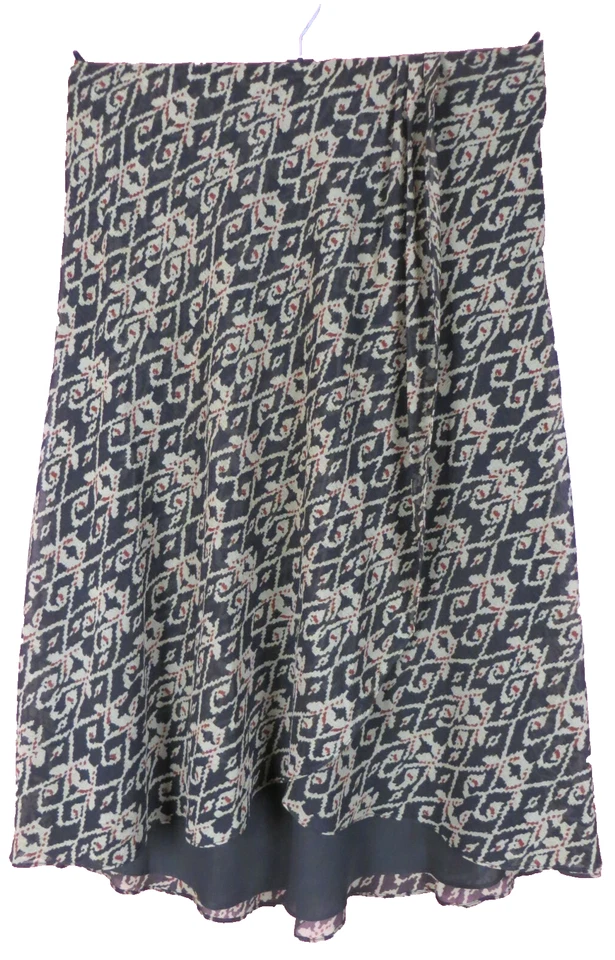 SK14534- CHAPS Mujer Poliéster Envolvente Falda Geométrica Forrada Multicolor Talla 12 Foto 1 de 4