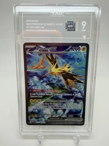 Pokemon Scarlet & Violet 151 Special Illustration Rare Zapdos EX 202/165 TAG 9 - Bild 1 von 5