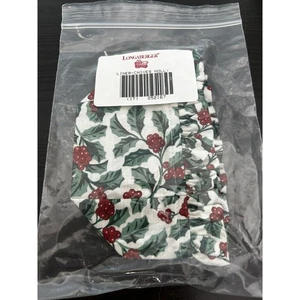 Longaberger CHIVES BASKET LINER Traditional Holly Fabric NEW booking liner - Picture 1 of 1
