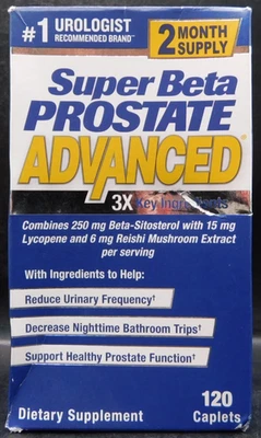 Super Beta 前列腺高级 120 粒有效期:4/27+ 全新未拆封 — 第 1/4 张图片