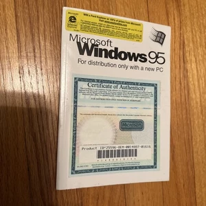 Microsoft Windows 95 nur zum Vertrieb mit PC-COA Echtheit Sammlerstücke - Bild 1 von 9