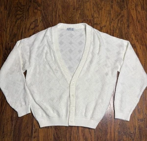 Vintage Y2K Retro Grandpa Dad Cardigan Sweater Men’s Size Large XL Cosby - Picture 1 of 8