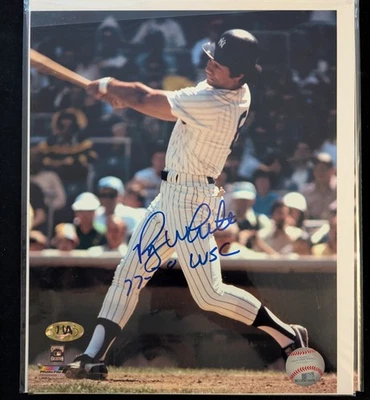 Yankee Roy White 77-78 World Series Champion Signed Autograph 8x10 Photo - w COA - Image 1 of 4