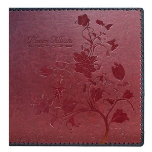 Photo Album Book, Family Album Self Adhesive Scrapbook, Leather Cover, Holds ... - Picture 1 of 6
