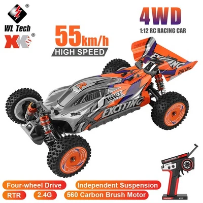 WLtoys XK 124010 1/12 RC Car Rennwagen 55km/h 2,4G 4WD Drift Car RTR Buggy Truck - Bild 1 von 4