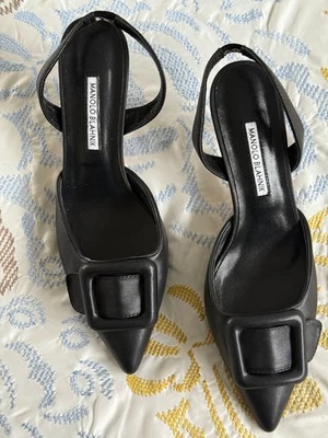 Manolo Blahnik Maysli Buckle Slingback Size 12 US/42 EU - Image 1 of 4