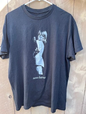 Camiseta negra con gráficos flocados Atoms for Peace - Para hombre talla L Foto 1 de 4