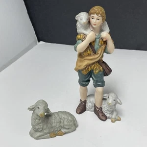 Kirkland Signature Krippe Ersatz 75177 Hirtenjunge und Lamm/Schaf 6,5" - Bild 1 von 6