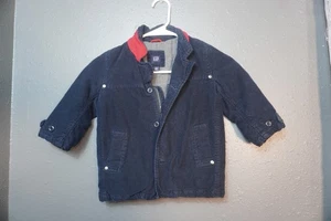 Gap Baby Unisex Kleinkind Distress marineblau und rot Reißverschluss Jacke Größe 4 Jahre - Bild 1 von 5