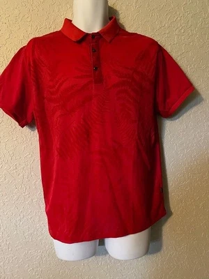 Barabas Men's Red Short Sleeve Shirt Large - Image 1 of 2