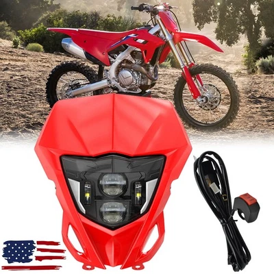 Faro LED + Interruptor de arnés de cableado para Honda CRF150F CRF230F CRF250F CRF450L Foto 1 de 4