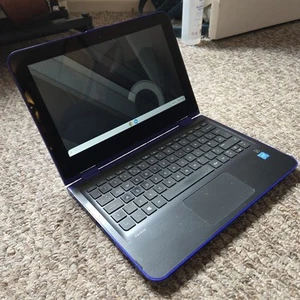 HP x360 Laptop - Celeron N3050 - 4GB RAM - 256GB SSD - Cracked Touchscreen - Afbeelding 1 van 4