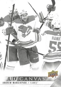 2022-23 Upper Deck UD Canvas Black and White #C133 Andrew Mangiapane - Picture 1 of 2
